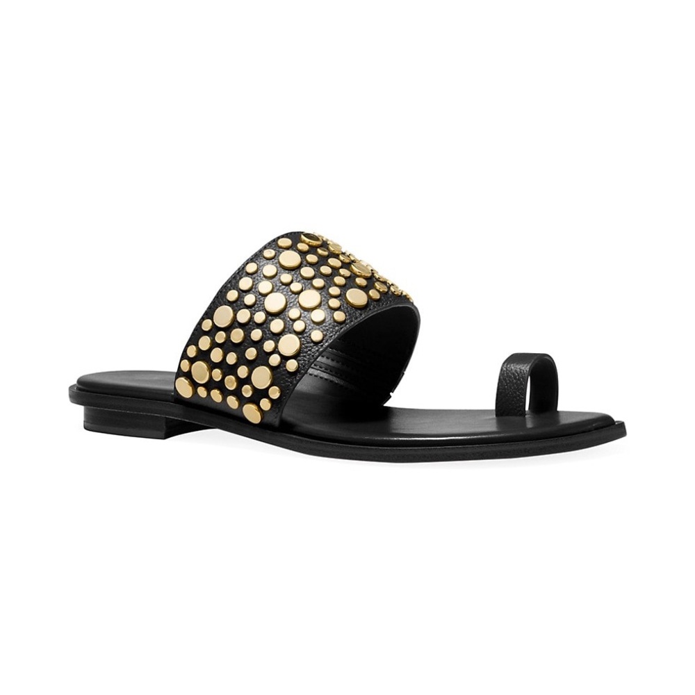 NWT Michael Kors Sonya Flat Leather Sandals - Picture 3 of 5